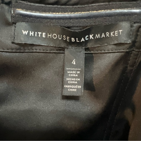 White House Black Market Elegant Black Strapless Jumpsuit. Size 4. - Picture 4 of 14